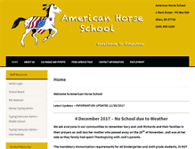 Tablet Screenshot of americanhorseschool.org